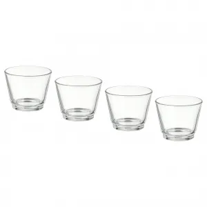 Стеклянный подсвечник/чашка, стекло, можно использовать для общественного питания GALEJ IKEA