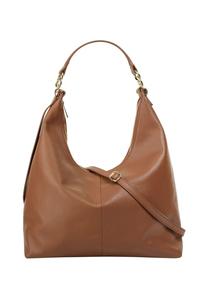 Шопер, натуральная кожа, сделано в Италии Samantha Look, цвет Cognac