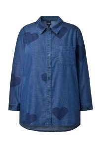 Ulla Popken Блузка в синем цвете, Gentian