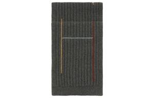 Вязаный шарф мужской серый HERMES