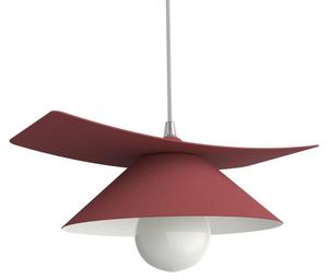 Подвесной светильник Lumicom Miller, красный - белый - металл - 34 x 10 x 34 см