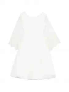 Платье с кружевными рукавами Amaya, белый