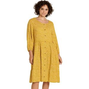 Платье Manzana с многоярусной юбкой и длинными рукавами - женское Toad&Co Toad&Co, Pike Ditsy Print