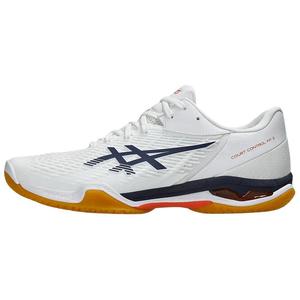 ASICS Бадминтонные кроссовки Court Control FF 3 с низким верхом, устойчивые к истиранию, мужские, белые, синие