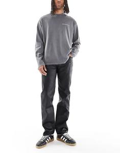 Джинсы Levi's 501 Original Straight черного цвета с покрытием