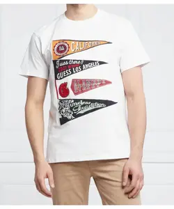 Футболка с вымпелом Regular fit Guess Jeans, белый