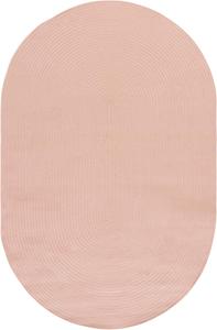 Ковер SAFAVIEH, 122 x 183 см, Washable Rug Braided Collection - овальный, Peach, ручной работы, для помещений и улицы, устойчивый к погодным условиям, идеально для патио, гостиной, прихожей, столовой (BRA201P)