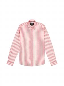 Le Temps Des Cerises Рубашка на пуговицах 'LIKA' комфортного кроя в красном цвете