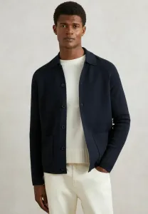 Кардиган «фицджеральд» прямого кроя с рукавами на пуговицах. Reiss, Navy Blue