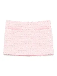 Твидовая юбка мини Rowen Rose, розовый