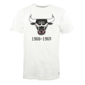 Мужская футболка с логотипом команды Mitchell & ness Chicago Bulls Mitchell And Ness, белый