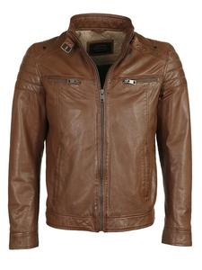 Кожаный пиджак Jcc, коричневый