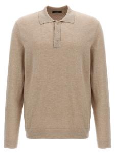 Поло из кашемировой шерсти Zanone, бежевый
