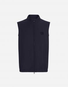 Шерстяной жилет с биркой Dolce & Gabbana, синий