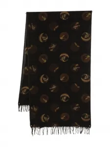 Шарф с эффектом потертости Uma Wang, черный