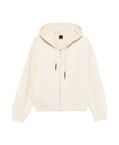 Свитер с капюшоном на молнии Pinko, бежевый