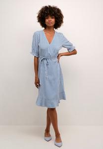 Повседневное платье CRTIAH WRAP Cream, синий
