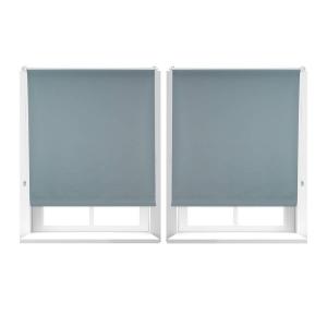 Две рулонные шторы затемняющие Relaxdays grau 110x160 см, 110 х 165 см
