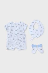 Комплект для новорожденного 4 предмета Mayoral Newborn, синий