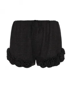 Черные металлические брюки Oseree, черный