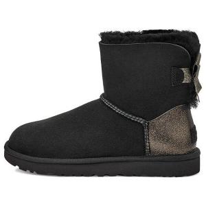 Ботинки зимние UGG с блестками, черный