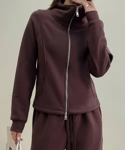 Куртка с двойной застежкой-молнией на флисовой подкладке Aimoha - Select -, цвет Coffee