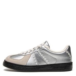 Износостойкие дышащие низкие скейтбордские туфли Women's Far waves, серебро