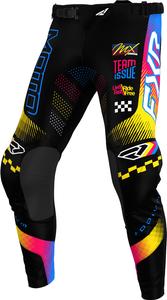 Детские мотокроссовые штаны FXR podium, Black/Blue/Pink