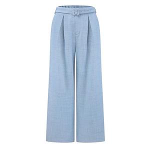 Женские рабочие брюки с широкими штанинами и поясом для делового кэжуал Inspire Chic