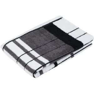 Полотенце для душа Berlin Streifen Gözze, антрацит/черный