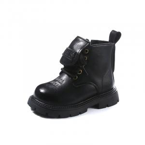 Высокие детские кожаные ботинки для детей от 3 до 7 лет TONYBEAR, коричневый