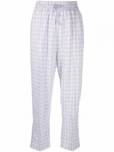 Брюки в клетку Forte Forte, фиолетовый