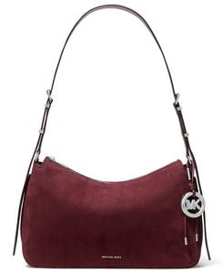 Сумка-трансформер Michael Kors Nolita Medium из нубука Michael Kors, Oxblood/Silver