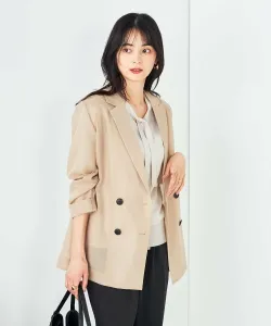 Прозрачный двубортный жакет Avv, цвет Beige