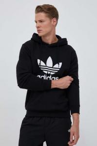 Хлопковая толстовка adidas Originals, черный