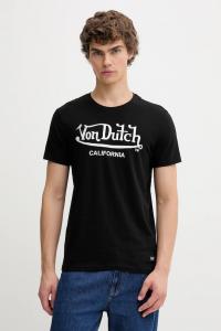 Хлопковая футболка Von Dutch, черный