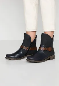 Классические ботильоны Rieker, Navy/Mare/Mogano