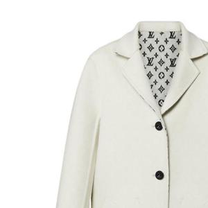 Новые квартальные продукты LV Coat Women's Off White Louis Vuitton