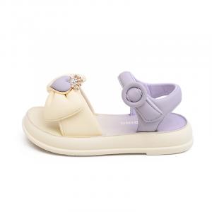 Сандалии детские износостойкие противоскользящие детские Budding, бежевый/фиолетовый