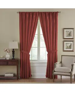 Плотные шторы из искусственного шелка Versailles Elrene Home Fashions, rouge
