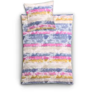 Постельное белье Kleine Wolke «Жарвен», в полоску, цвет Bunt
