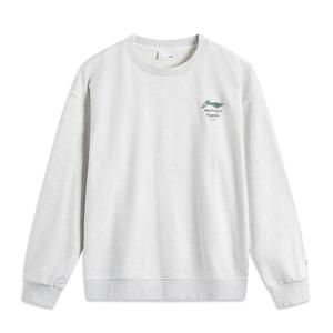 Свитшот унисекс LiNing Sports Fashion Collection в цвете вересковый серый глубокий антарктический серый