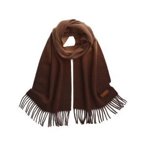 Шарф из 100% овечьей шерсти вязаный женский ELLE, chestnut mocha