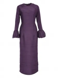 Макси-платье Talia с воланами на манжетах Baruni, фиолетовый