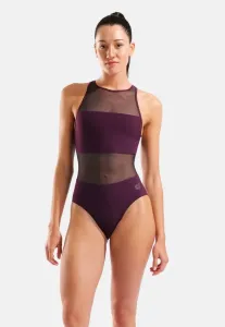 Купальник с сетчатыми вставками и разрезом на спине. Arena, Bordeaux