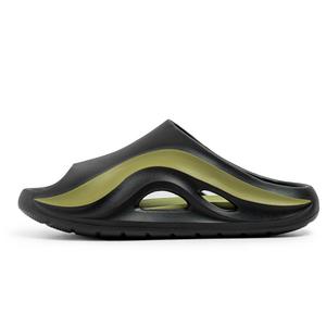 SUPEREDGE Мужские антибактериальные быстросохнущие шлепанцы Black Green, цвет Black Green