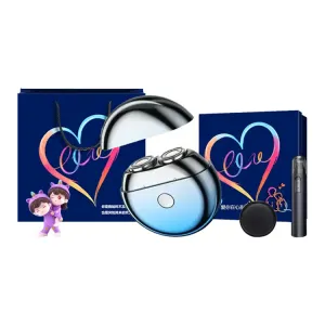 RS308 Razors Rotary бритва из нержавеющей стали с двойным лезвием, полностью моющаяся, в подарочной упаковке, с быстрой зарядкой Type-C RUNWE