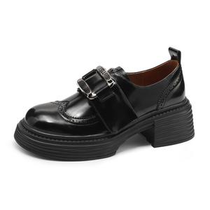 Женские лоферы Black/Brown FMM