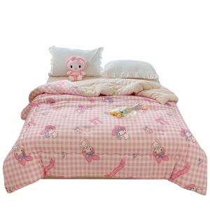 Одеяло Mido Quilt Inserts For Winter Thickened Synthetic Fiber Comforters Sanrio, My Melody-Plaid