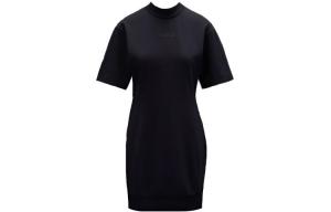 Футболка-платье с логотипом Moncler, черный